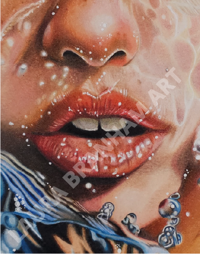 Girl Underwater - Original