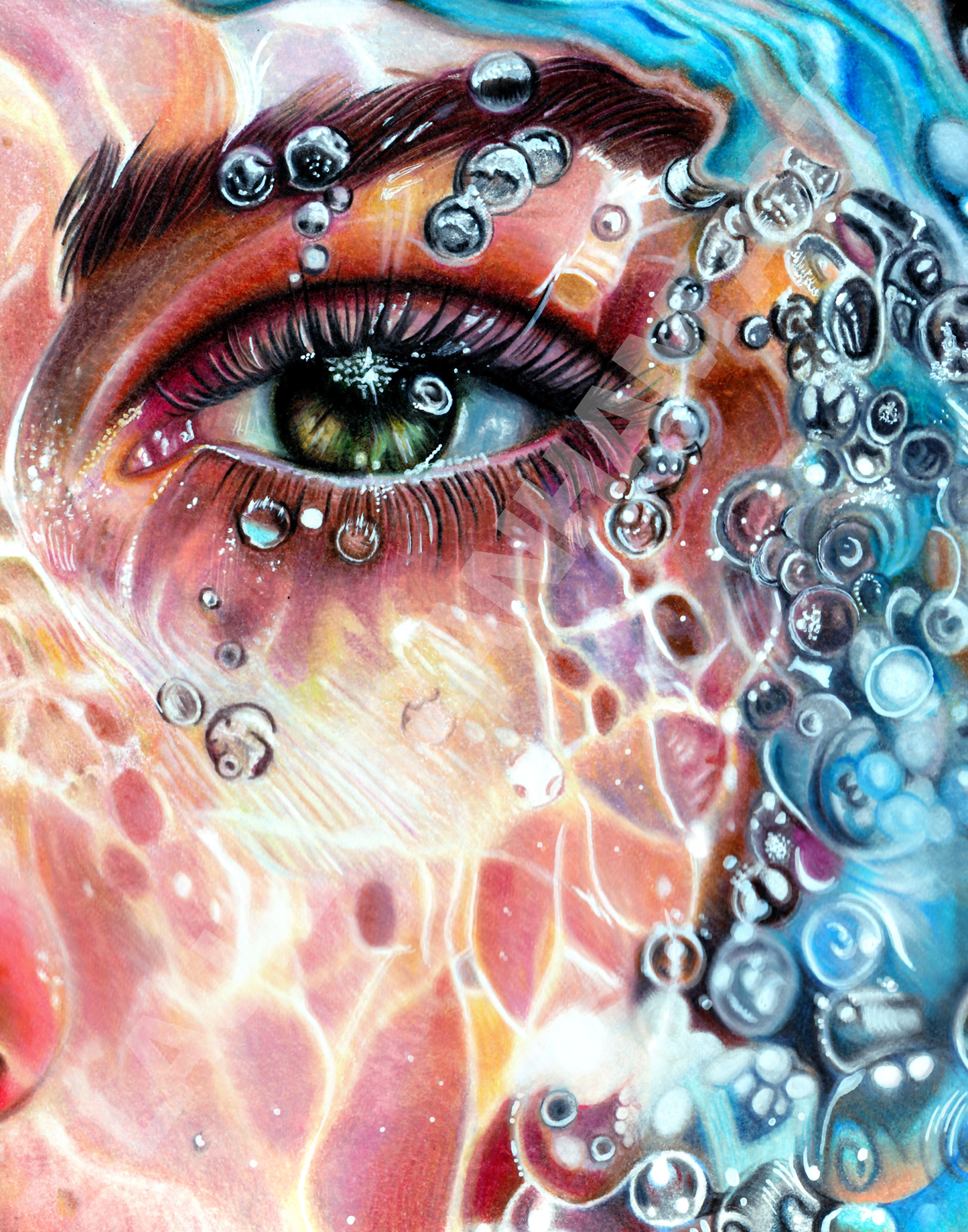 Girl Underwater - Original