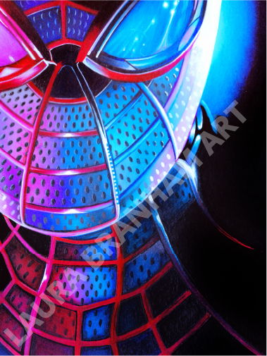 Spiderman Pink/Blue - Print