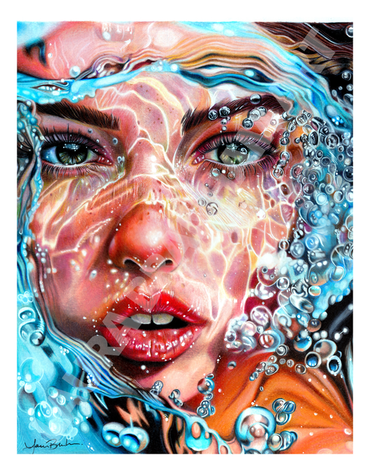Girl in Water - Print