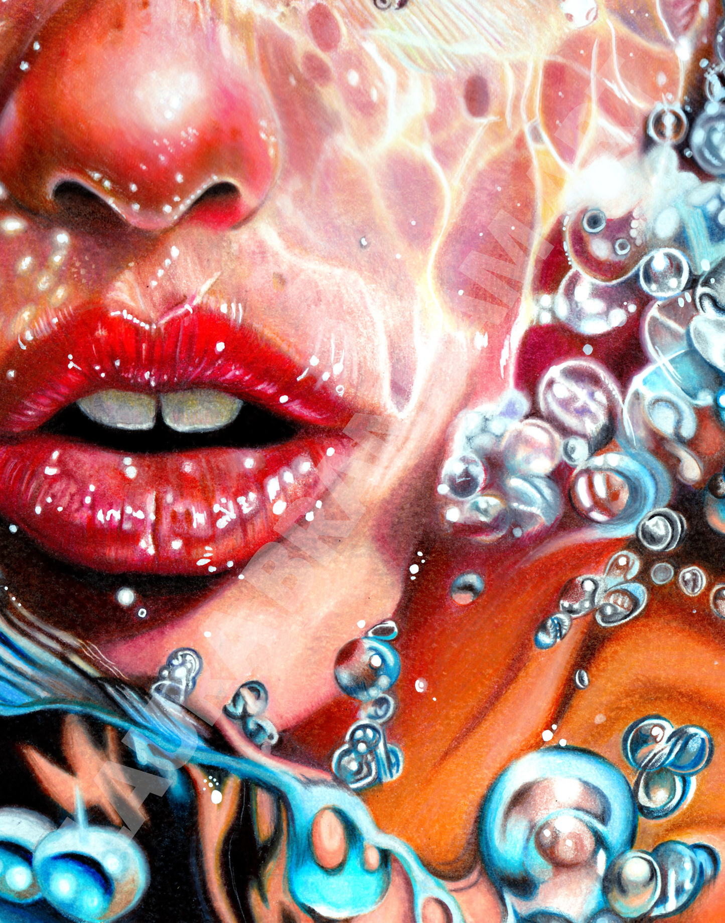 Girl Underwater - Original