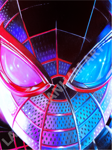 Spiderman Pink/Blue - Print